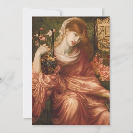 Rossetti römische Harfen-Spieler-Einladungen Einladung (Vorderseite)