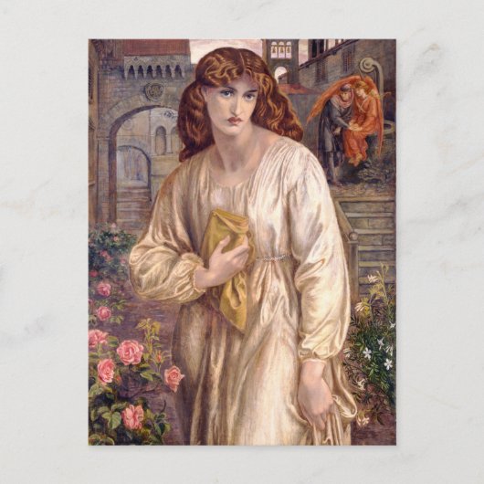 Rossetti Salutation of Beatrice CC0646 Postcard Postkarte (Vorderseite)