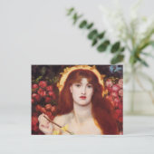 Rossetti Venus Verticordia Kunst, Dichtung und Mus Postkarte (Stehend Vorderseite)
