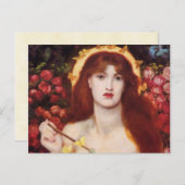 Rossetti Venus Verticordia Kunst, Dichtung und Mus Postkarte (Vorne/Hinten)