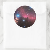 Rosshaas und flammende Baumnebel Runder Aufkleber (Tasche)