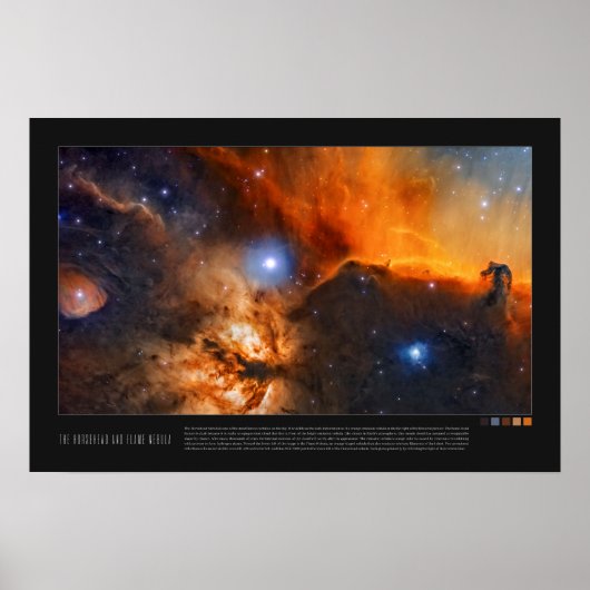 Rosshead und Flammennebel (Barnard 33, NGC 2024) Poster (Vorne)
