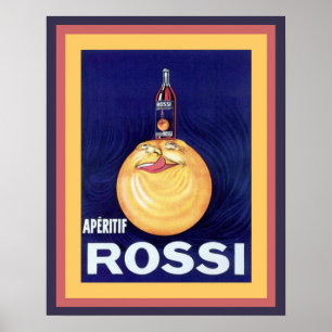 Rossi Apertif Vintage Werbeplakat 16 x 20 Poster