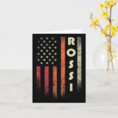 Rossi Surname Funny Retro Vintag Geburtstag Amerik Karte (Gelbe Blume)