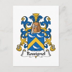 Rossignol-Familienwappen Postkarte