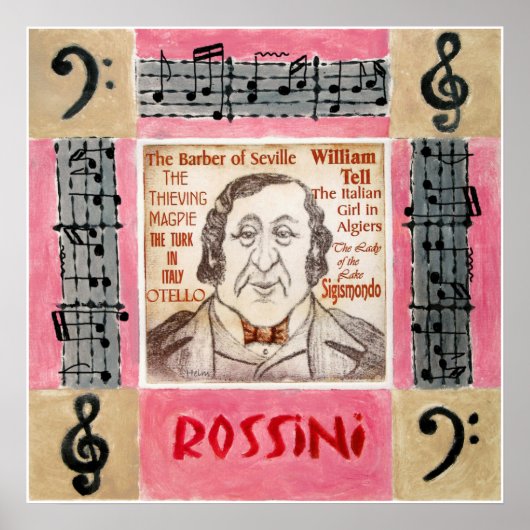ROSSINI-Plakat Poster (Vorne)