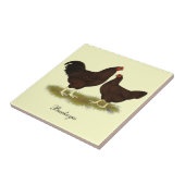 Rosskastanien-Hühner Fliese (Seite)