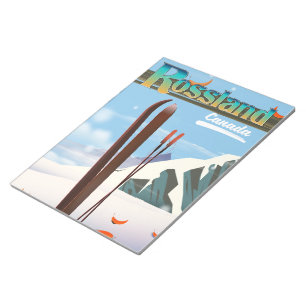 Rossland Canada Reiseplakat. Notizblock
