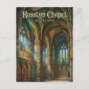 Rosslyn-Kapelle Schottland Postkarte