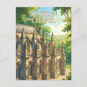 Rosslyn-Kapelle Schottland Postkarte