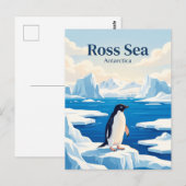 Rossmeer Antarktika Postkarte (Vorne/Hinten)