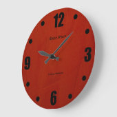 Rosso Stuck-Imitat beendet ringsum Wallclock Große Wanduhr (Winkel)