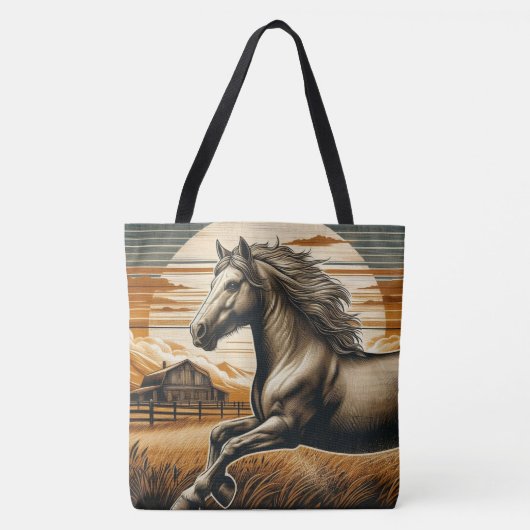 Rost/antik Pferd/Western Tasche (Vorderseite)