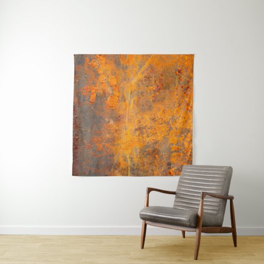 Rost auf Eisen als Hintergrund, abstrakt, schmutzi Wandteppich (Beispiel (Horizontal))