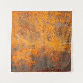 Rost auf Eisen als Hintergrund, abstrakt, schmutzi Wandteppich (Vorderseite)