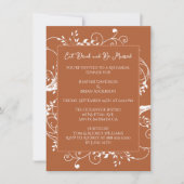 Rost Blühe Probe Abendessen Einladung (Vorderseite)