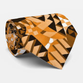 Rost/Braun-/Pfirsichzwanziger jahre Dekoentwurf Krawatte (Gerollt)