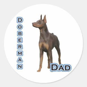 Rost-Dobermann-Vater 4 - Aufkleber