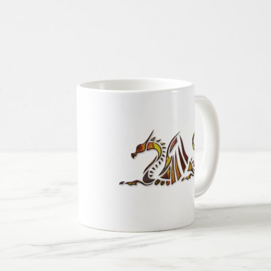 Rost-Drache Kaffeetasse (VorderseiteRechts)