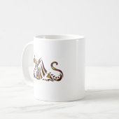 Rost-Drache Kaffeetasse (Vorderseite Links)