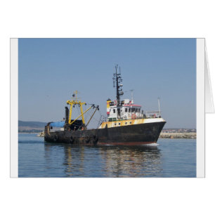 Rost gestreiftes Fischerboot