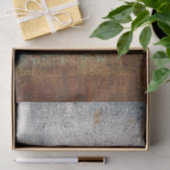 Rost & Graue Textur bedrückte Grunge Stadtdekorati Seidenpapier (Geschenk)