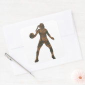 Rost Handballerin Aufkleber (Umschlag)