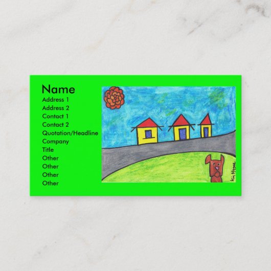 Rost hatte gerade Visitenkarte gehört (Vorderseite)