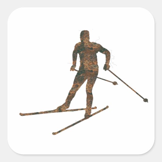 Rost Langlauf Aufkleber (Vorderseite)