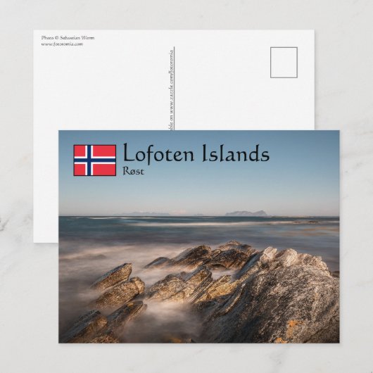 Rost Lofoten-Inseln Postkarte (Vorne/Hinten)
