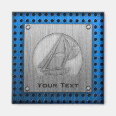 Rost-Metal-Look Sailing Magnet (Vorne)