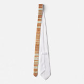 Rost Orange und Creme Krawatte (Rückseite)