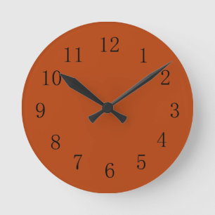 Rost Red Earth Tone Kitchenwall Uhr
