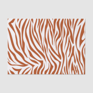Rost-roter SafariZebra Seidenpapier