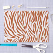 Rost-roter SafariZebra Seidenpapier (Handwerk)