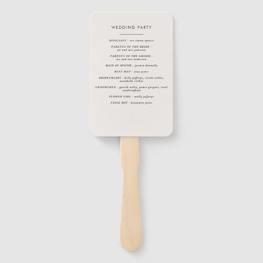 Rost schwarz Chic rustikal rustikal elegant modern Fächer (Rückseite)