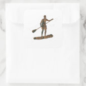 Rost Standup Paddeln Aufkleber (Tasche)