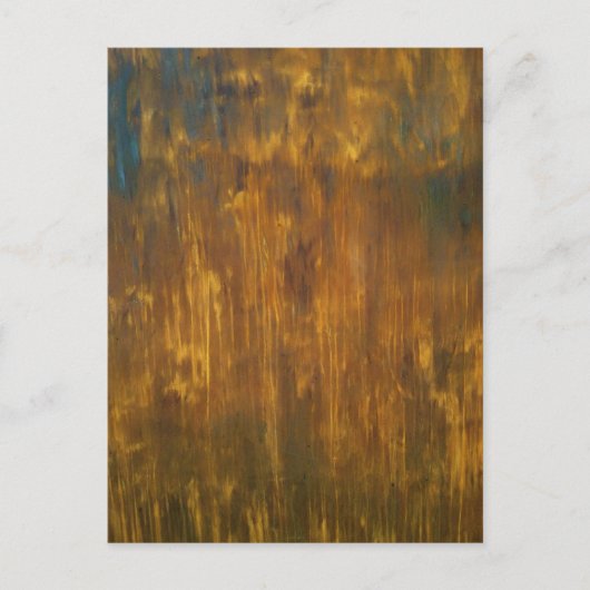 Rost-strukturierte ursprüngliche Malerei-Postkarte Postkarte (Vorderseite)