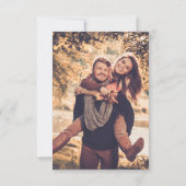 Rost Terracotta Fall Driven Florals Pampas Grass Save The Date (Rückseite)