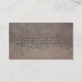 Rost Textur Metall | QR Code Visitenkarte (Rückseite)