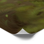 Rost to Rose - Natur Blühend Kunststil Poster (Ecke)