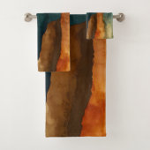 Rost und Aquamarin Badhandtuch Set (Insitu)