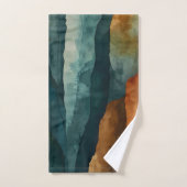 Rost und Aquamarin Badhandtuch Set (Handtuch)