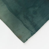 Rost und Aquamarin Fleecedecke (Ecke)