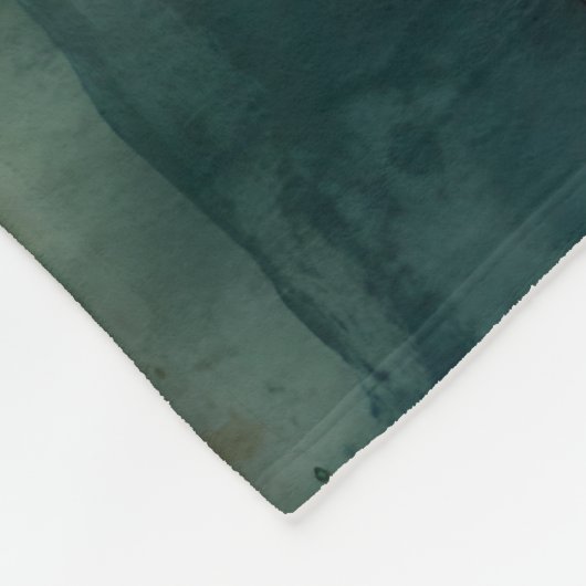 Rost und Aquamarin Fleecedecke (Ecke)