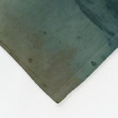 Rost und Aquamarin Fleecedecke (Ecke)