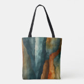 Rost und Aquamarin Tasche (Rückseite)