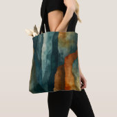 Rost und Aquamarin Tasche (Von Nahem)
