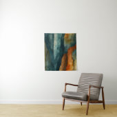 Rost und Aquamarin Wandteppich (Beispiel)