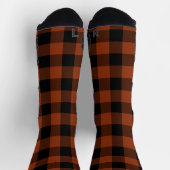 Rost und Black Buffalo Kariert Socken (Oben)